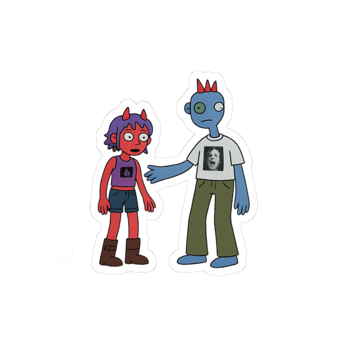 Emergency Intercom mascots Sticker