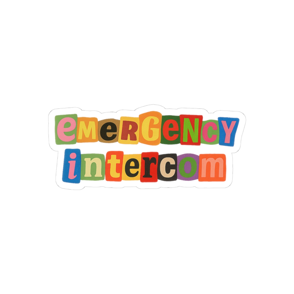 emergency intercom ransom Sticker